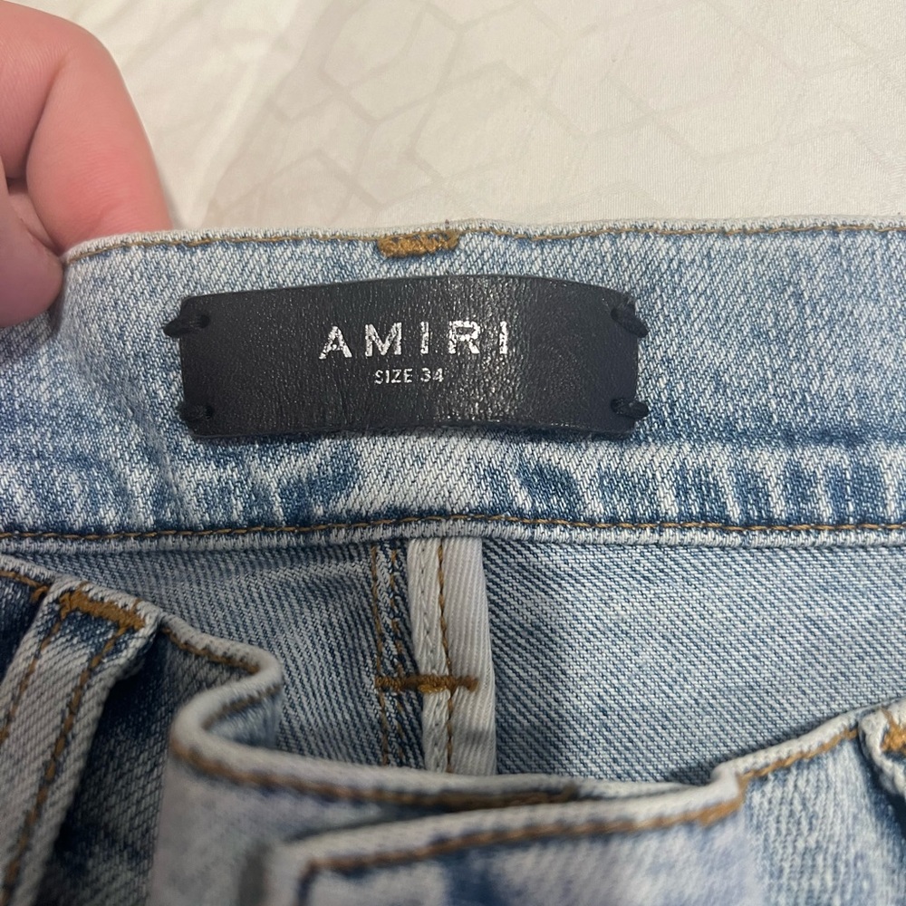 100% Authentic Amiri Paisley / pajama patch multi color jeans AMIRI - Picture 2 of 7